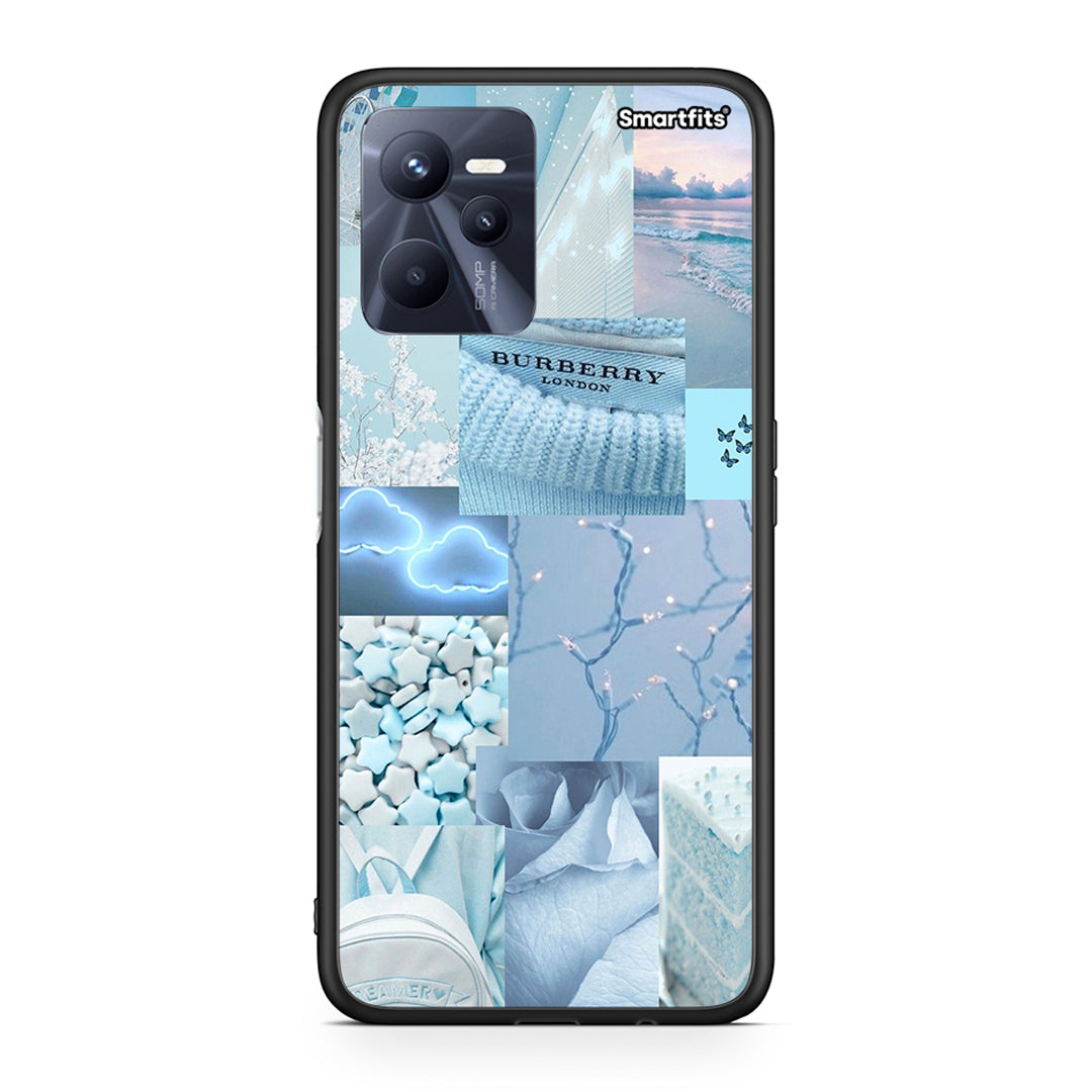 Realme C35 Ciel Aesthetic Collage θήκη από τη Smartfits με σχέδιο στο πίσω μέρος και μαύρο περίβλημα | Smartphone case with colorful back and black bezels by Smartfits