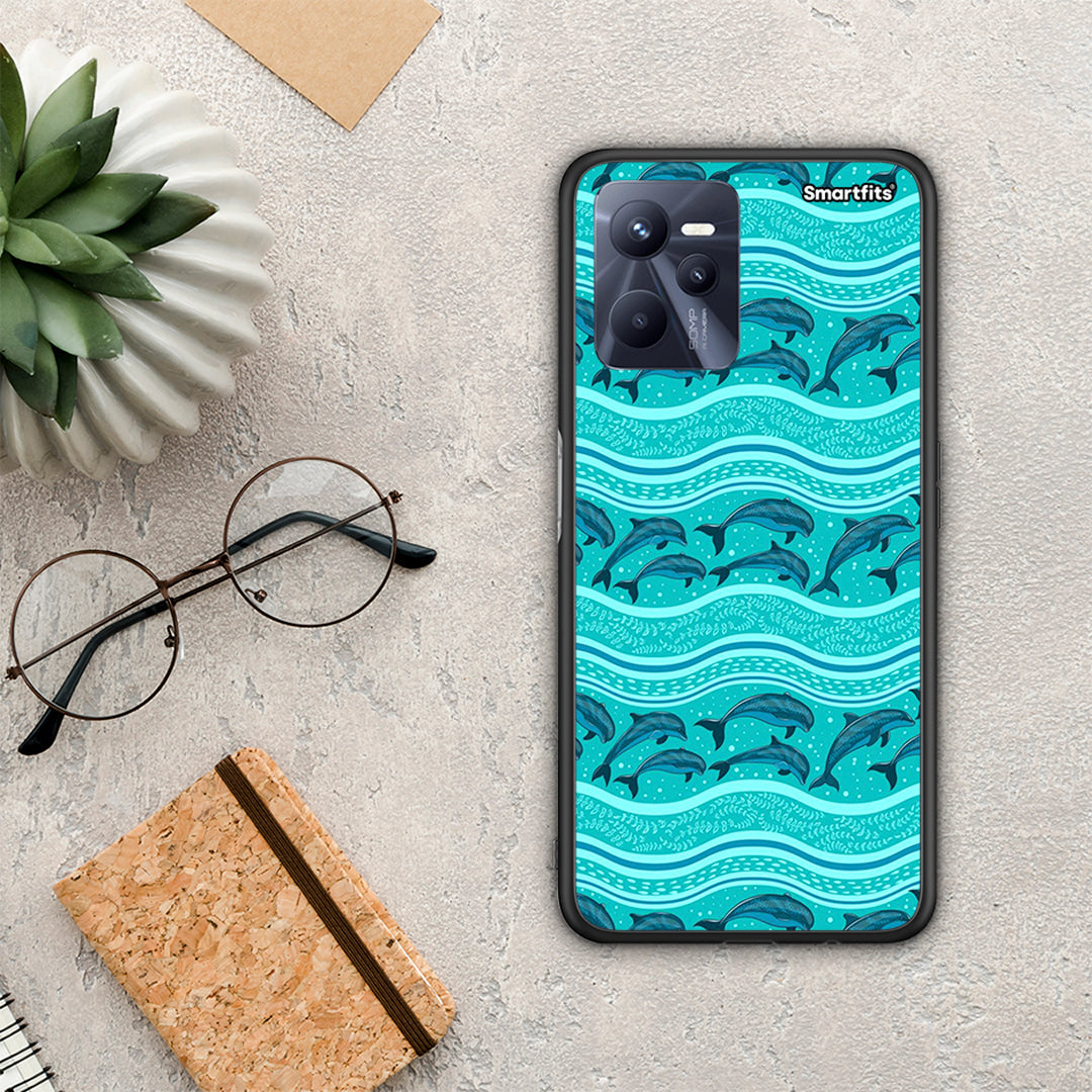 Swimming Dolphins - Realme C35 / Narzo 50a Prime Case