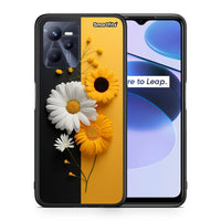 Thumbnail for Θήκη Realme C35 Yellow Daisies από τη Smartfits με σχέδιο στο πίσω μέρος και μαύρο περίβλημα | Realme C35 Yellow Daisies case with colorful back and black bezels