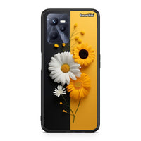 Thumbnail for Realme C35 Yellow Daisies θήκη από τη Smartfits με σχέδιο στο πίσω μέρος και μαύρο περίβλημα | Smartphone case with colorful back and black bezels by Smartfits