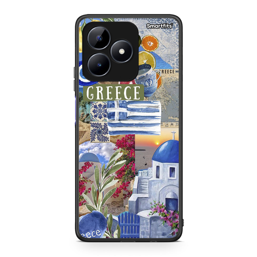 Realme Note 50 All Greek Θήκη από τη Smartfits με σχέδιο στο πίσω μέρος και μαύρο περίβλημα | Smartphone case with colorful back and black bezels by Smartfits