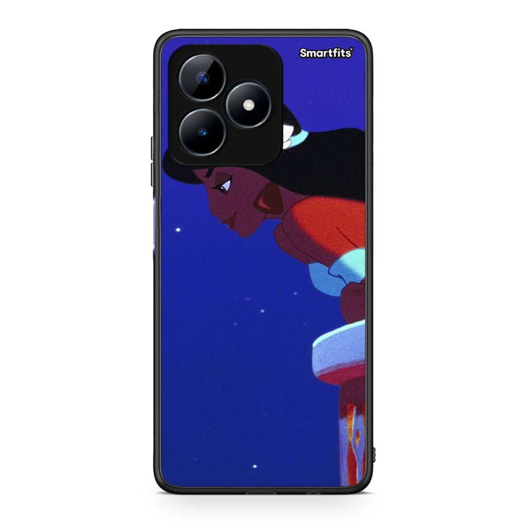 Realme C51 Alladin And Jasmine Love 2 θήκη από τη Smartfits με σχέδιο στο πίσω μέρος και μαύρο περίβλημα | Smartphone case with colorful back and black bezels by Smartfits