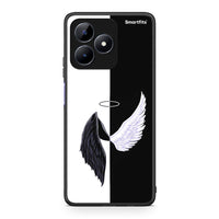 Thumbnail for Realme Note 50 Angels Demons θήκη από τη Smartfits με σχέδιο στο πίσω μέρος και μαύρο περίβλημα | Smartphone case with colorful back and black bezels by Smartfits