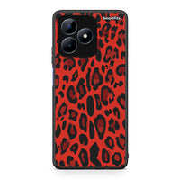 Thumbnail for 4 - Realme C51 Red Leopard Animal case, cover, bumper