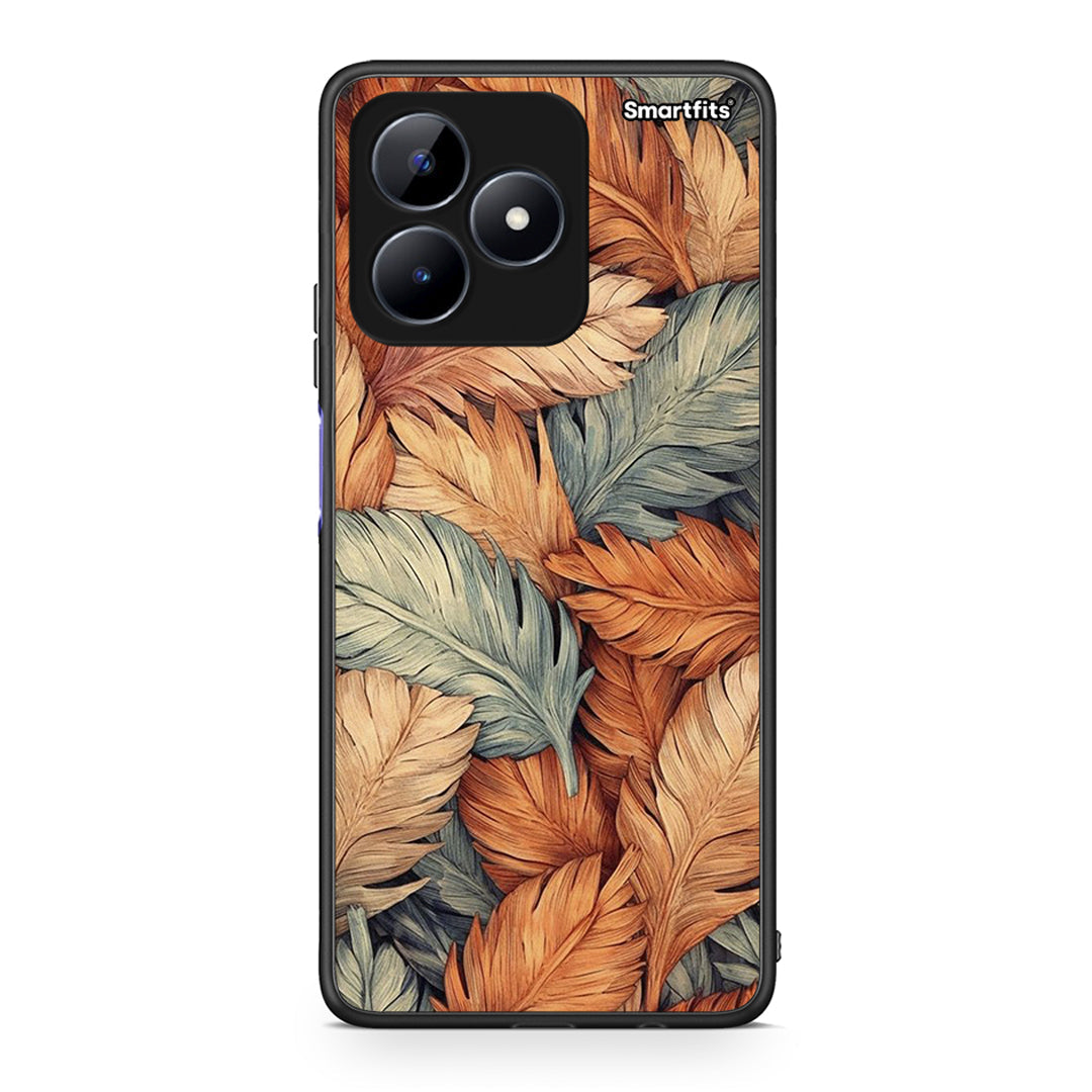 Realme C51 Autumn Leaves Θήκη από τη Smartfits με σχέδιο στο πίσω μέρος και μαύρο περίβλημα | Smartphone case with colorful back and black bezels by Smartfits