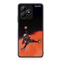 Thumbnail for Realme C51 Basketball Hero θήκη από τη Smartfits με σχέδιο στο πίσω μέρος και μαύρο περίβλημα | Smartphone case with colorful back and black bezels by Smartfits