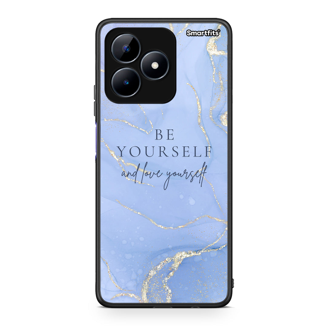 Realme C51 Be Yourself θήκη από τη Smartfits με σχέδιο στο πίσω μέρος και μαύρο περίβλημα | Smartphone case with colorful back and black bezels by Smartfits