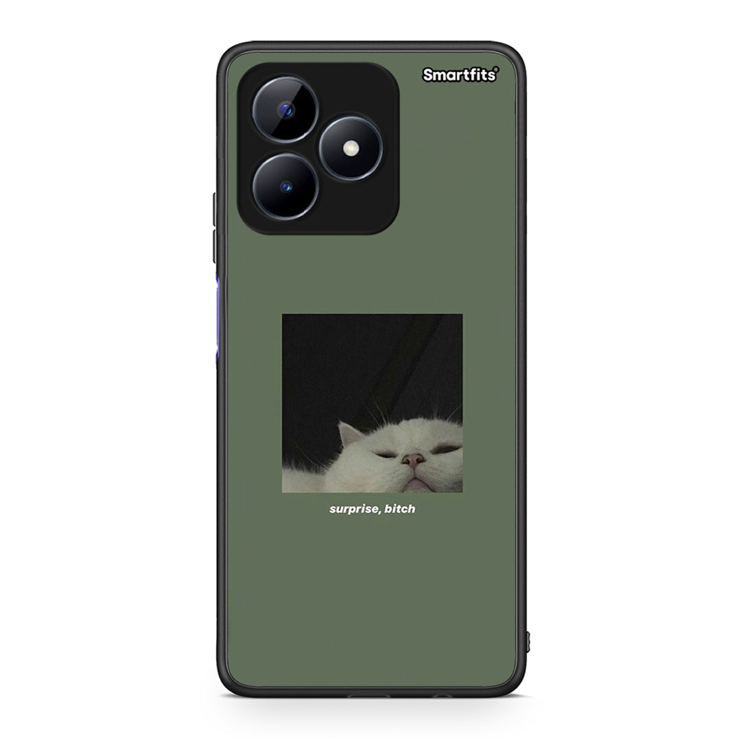Realme C51 Bitch Surprise θήκη από τη Smartfits με σχέδιο στο πίσω μέρος και μαύρο περίβλημα | Smartphone case with colorful back and black bezels by Smartfits
