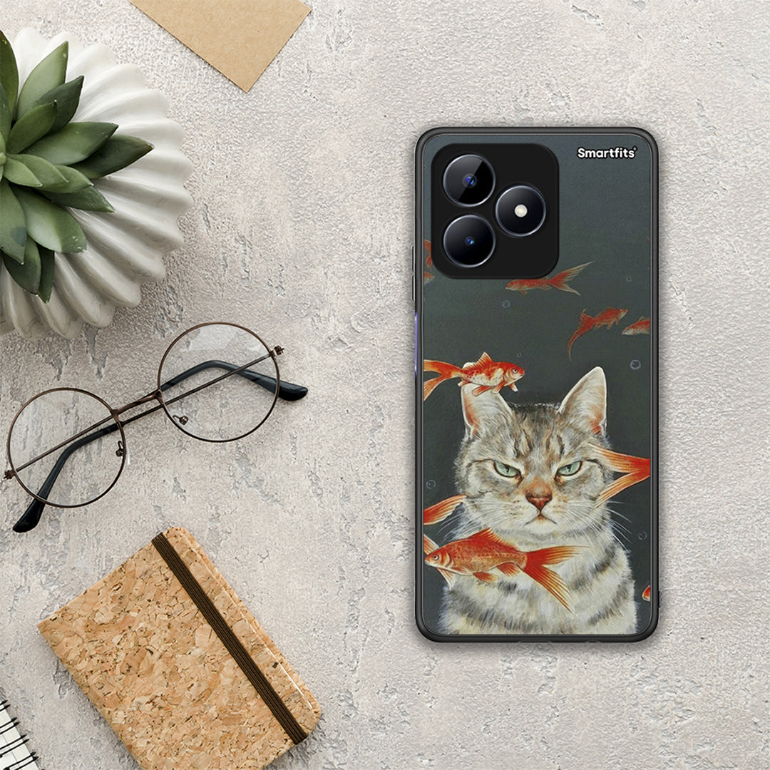 Cat Goldfish - Realme Note 50 θήκη