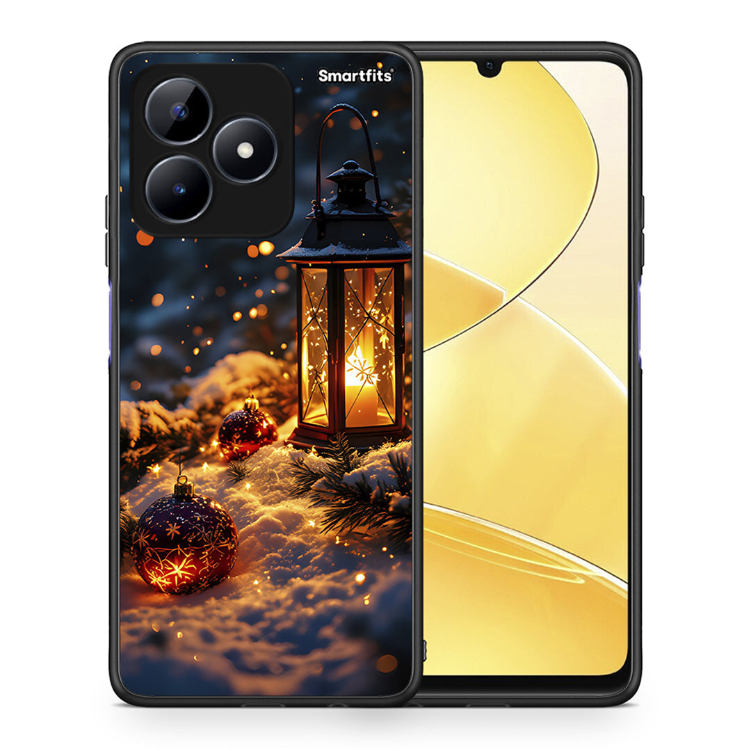 Θήκη Realme Note 50 Christmas Ornaments από τη Smartfits με σχέδιο στο πίσω μέρος και μαύρο περίβλημα | Realme Note 50 Christmas Ornaments case with colorful back and black bezels