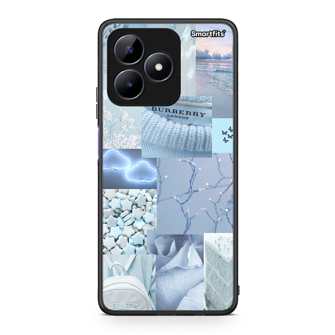 Realme C51 Ciel Aesthetic Collage θήκη από τη Smartfits με σχέδιο στο πίσω μέρος και μαύρο περίβλημα | Smartphone case with colorful back and black bezels by Smartfits