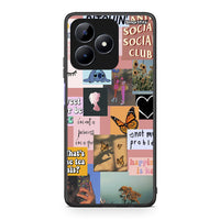 Thumbnail for Realme C51 Collage Bitchin Θήκη Αγίου Βαλεντίνου από τη Smartfits με σχέδιο στο πίσω μέρος και μαύρο περίβλημα | Smartphone case with colorful back and black bezels by Smartfits