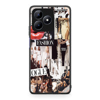 Thumbnail for Realme C51 Collage Fashion Θήκη Αγίου Βαλεντίνου από τη Smartfits με σχέδιο στο πίσω μέρος και μαύρο περίβλημα | Smartphone case with colorful back and black bezels by Smartfits