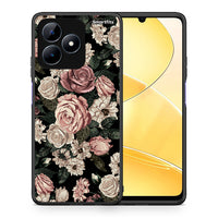 Thumbnail for Θήκη Realme C51 Wild Roses Flower από τη Smartfits με σχέδιο στο πίσω μέρος και μαύρο περίβλημα | Realme C51 Wild Roses Flower case with colorful back and black bezels