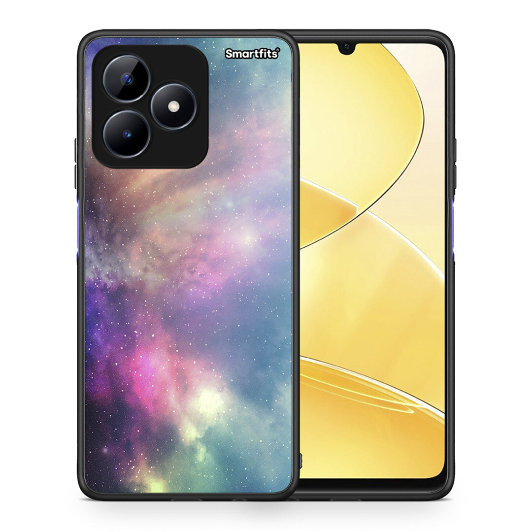 Θήκη Realme Note 50 Rainbow Galaxy από τη Smartfits με σχέδιο στο πίσω μέρος και μαύρο περίβλημα | Realme Note 50 Rainbow Galaxy case with colorful back and black bezels