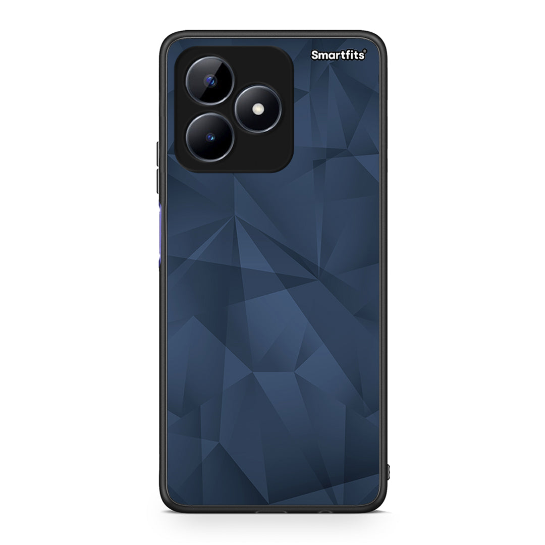 39 - Realme C51 Blue Abstract Geometric case, cover, bumper