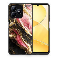 Thumbnail for Θήκη Realme Note 50 Glamorous Pink Marble από τη Smartfits με σχέδιο στο πίσω μέρος και μαύρο περίβλημα | Realme Note 50 Glamorous Pink Marble case with colorful back and black bezels