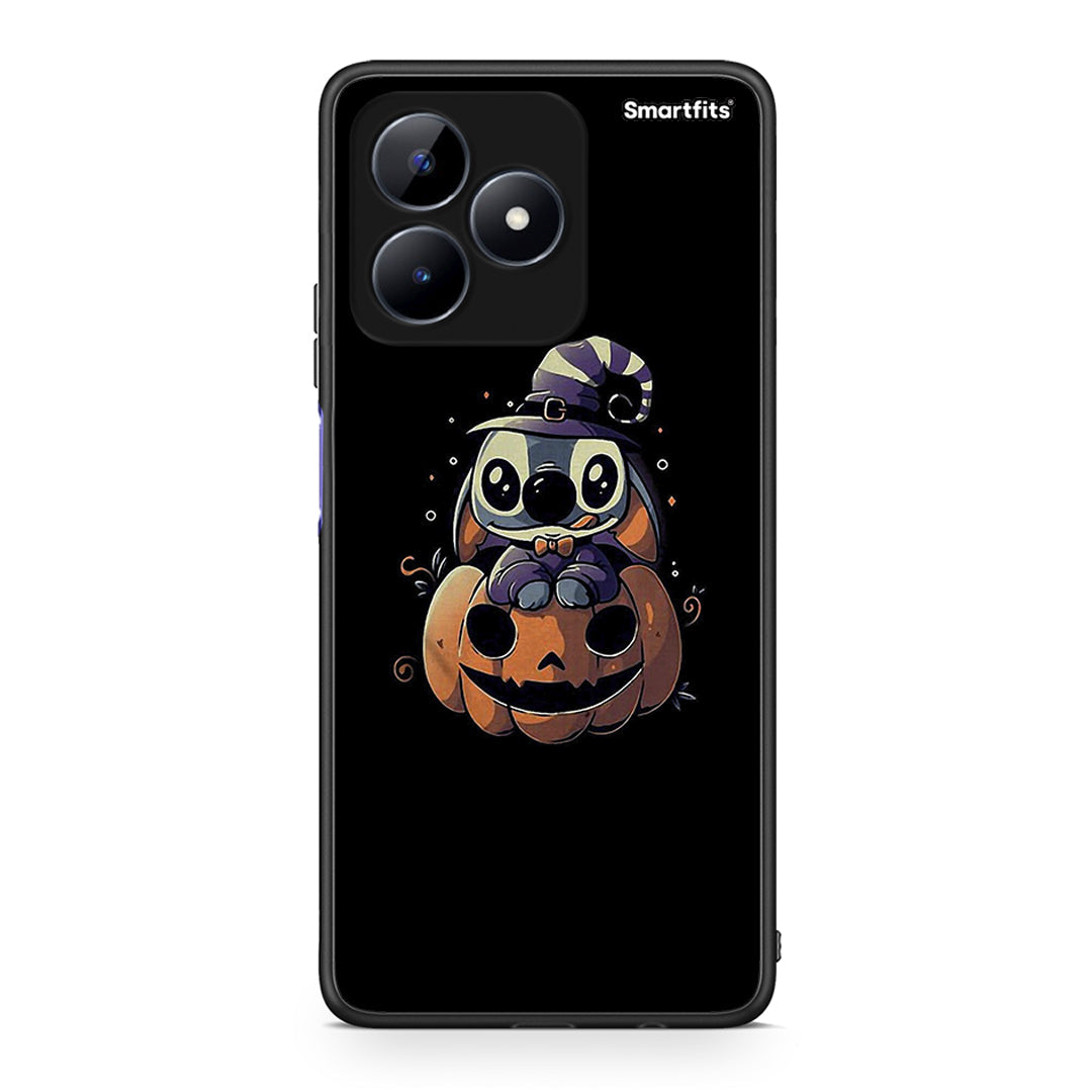 Realme Note 50 Halloween Stitch θήκη από τη Smartfits με σχέδιο στο πίσω μέρος και μαύρο περίβλημα | Smartphone case with colorful back and black bezels by Smartfits