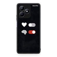 Thumbnail for Realme C51 Heart Vs Brain Θήκη Αγίου Βαλεντίνου από τη Smartfits με σχέδιο στο πίσω μέρος και μαύρο περίβλημα | Smartphone case with colorful back and black bezels by Smartfits