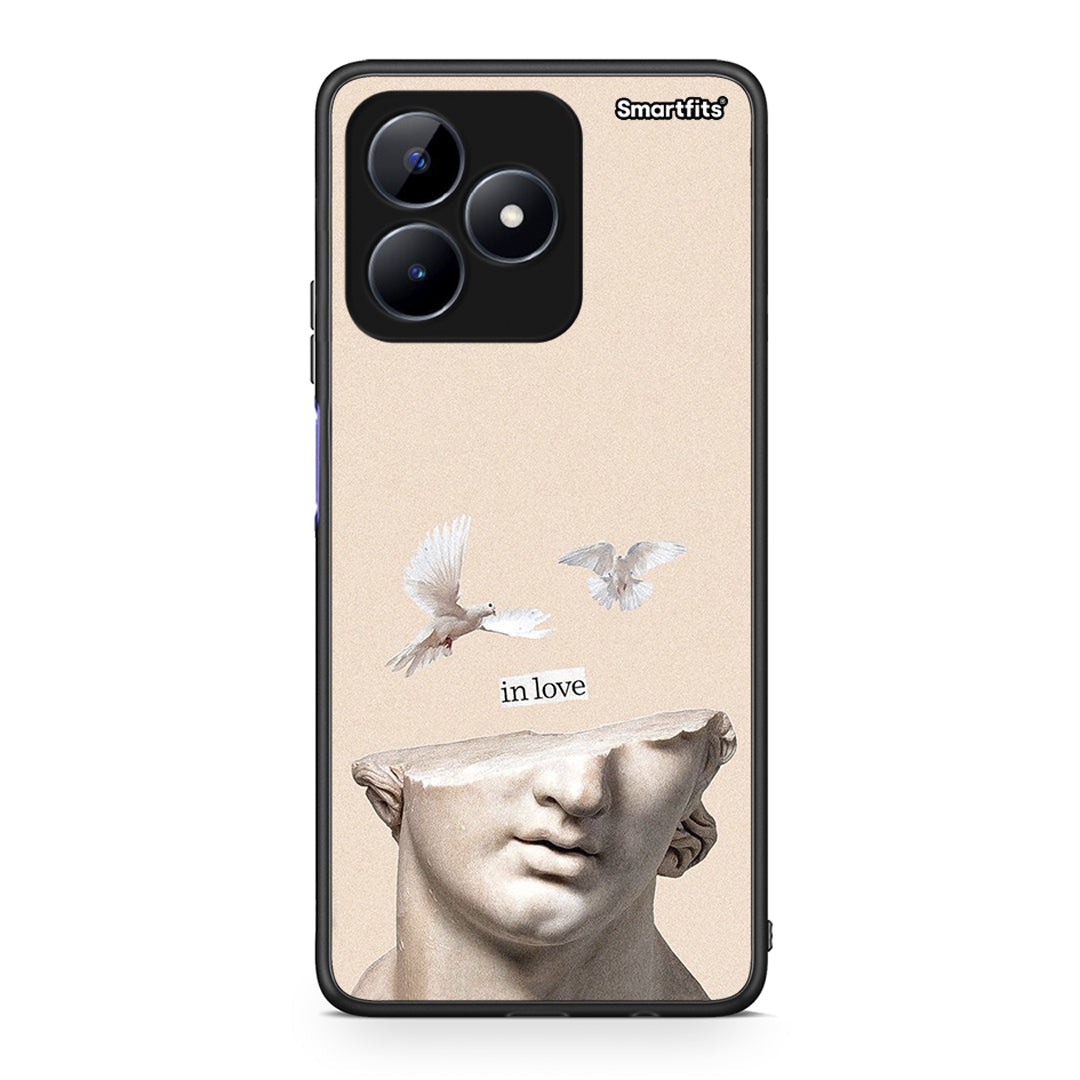Realme C51 In Love θήκη από τη Smartfits με σχέδιο στο πίσω μέρος και μαύρο περίβλημα | Smartphone case with colorful back and black bezels by Smartfits