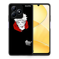 Thumbnail for Θήκη Realme Note 50 Itadori Anime από τη Smartfits με σχέδιο στο πίσω μέρος και μαύρο περίβλημα | Realme Note 50 Itadori Anime case with colorful back and black bezels