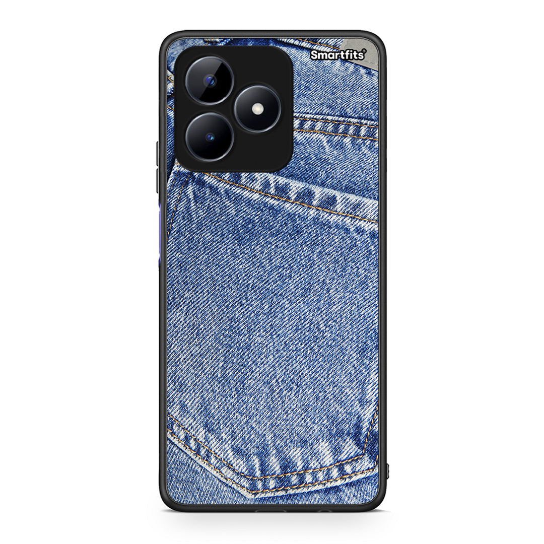 Realme Note 50 Jeans Pocket θήκη από τη Smartfits με σχέδιο στο πίσω μέρος και μαύρο περίβλημα | Smartphone case with colorful back and black bezels by Smartfits