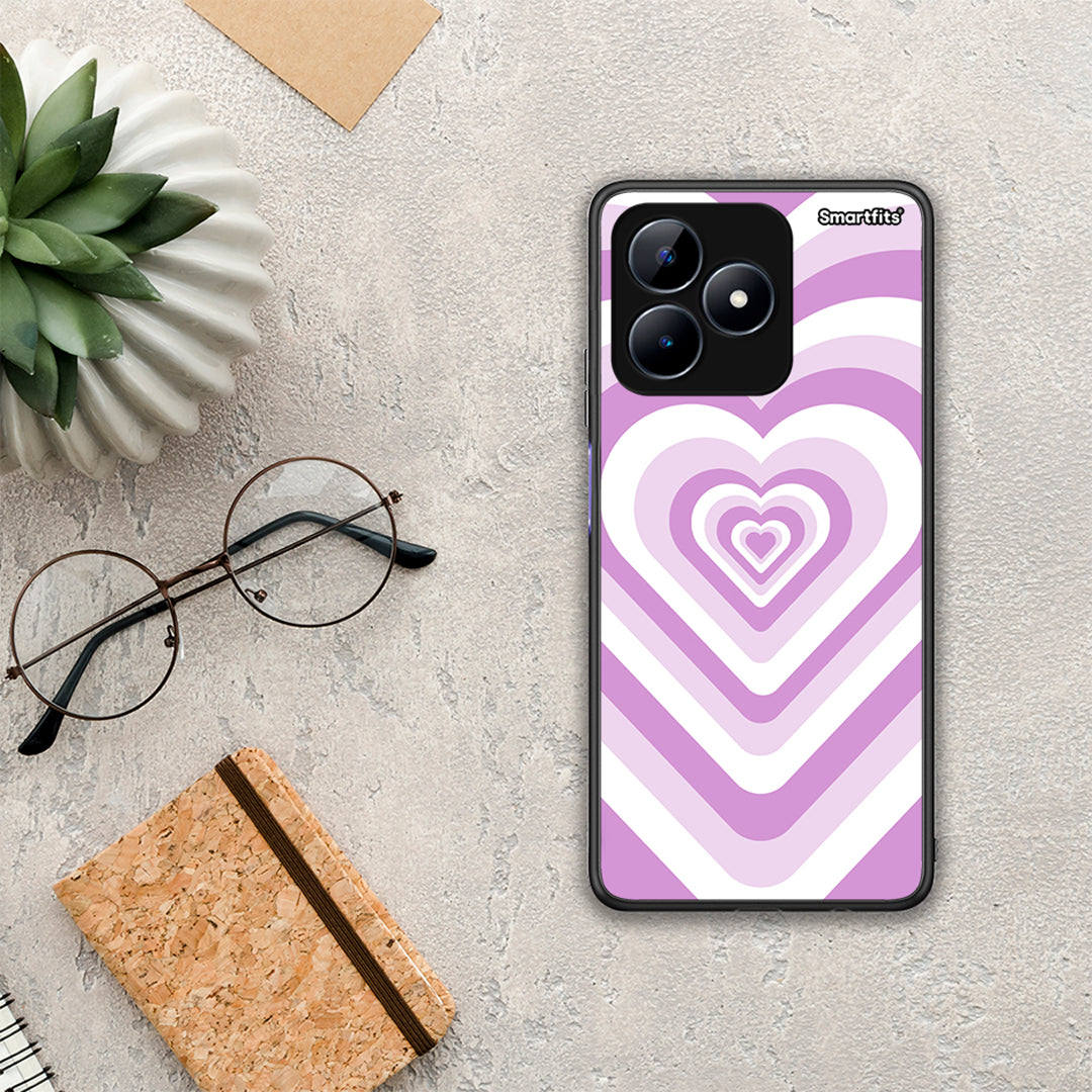 Lilac Hearts - Realme Note 50 θήκη