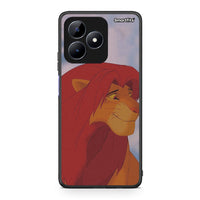Thumbnail for Realme C51 Lion Love 1 Θήκη Αγίου Βαλεντίνου από τη Smartfits με σχέδιο στο πίσω μέρος και μαύρο περίβλημα | Smartphone case with colorful back and black bezels by Smartfits