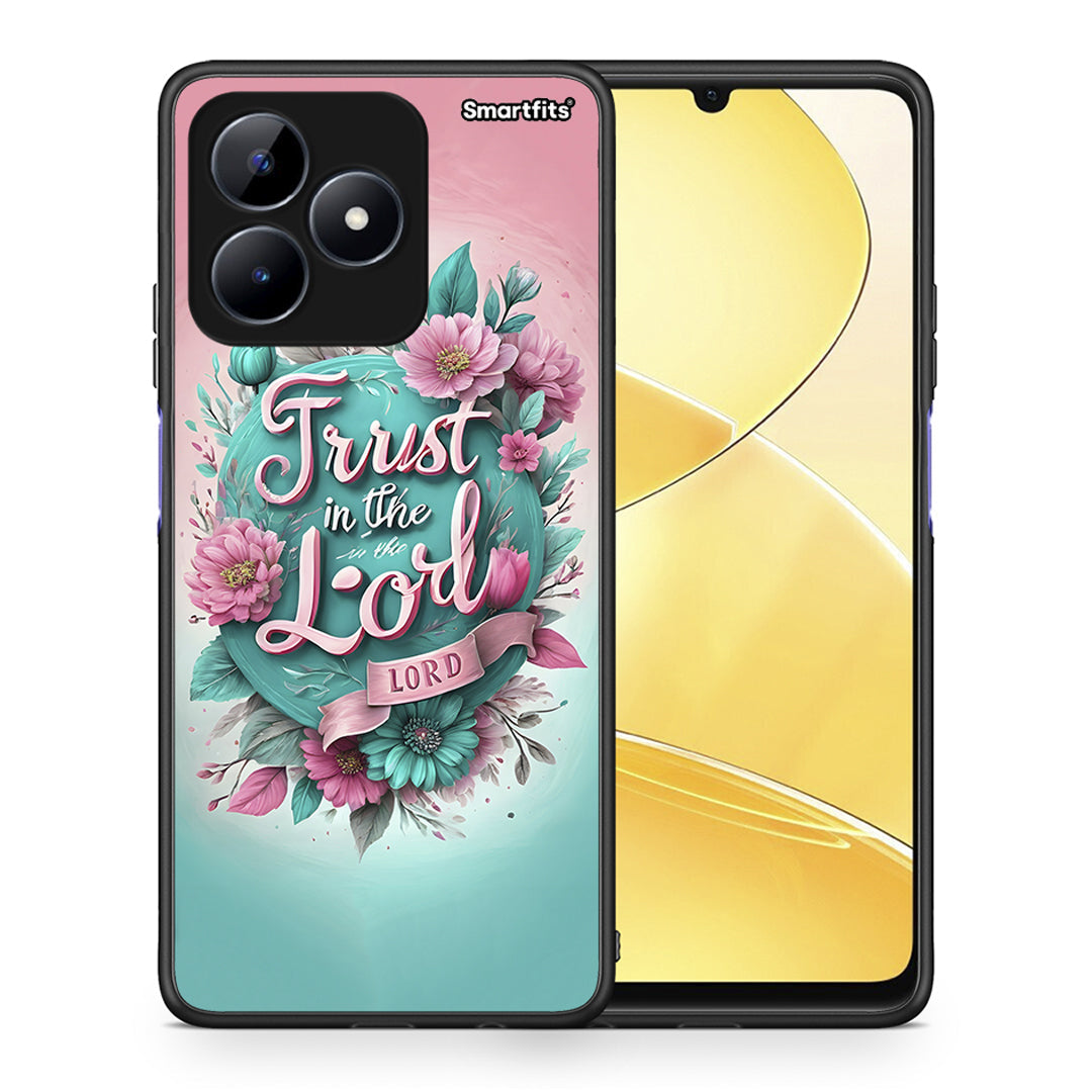 Θήκη Realme Note 50 Lord Trust από τη Smartfits με σχέδιο στο πίσω μέρος και μαύρο περίβλημα | Realme Note 50 Lord Trust case with colorful back and black bezels