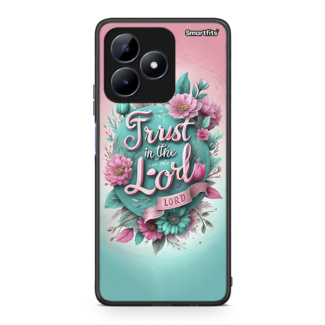 Realme Note 50 Lord Trust θήκη από τη Smartfits με σχέδιο στο πίσω μέρος και μαύρο περίβλημα | Smartphone case with colorful back and black bezels by Smartfits