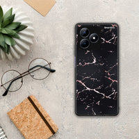 Thumbnail for Marble Black Rosegold - Realme Note 50 θήκη