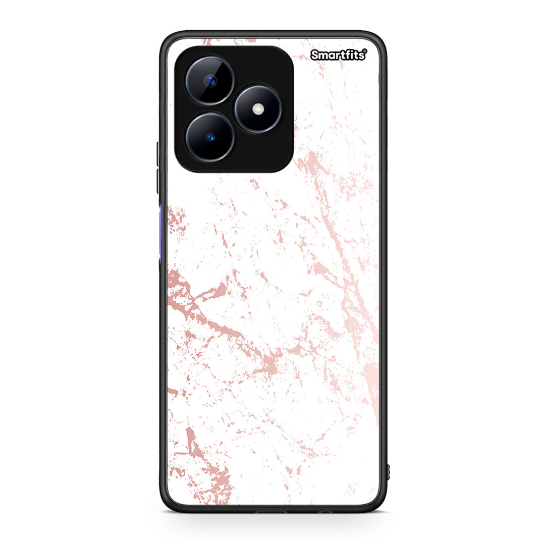 116 - Realme C51 Pink Splash Marble case, cover, bumper