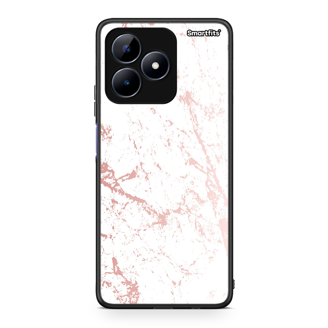 116 - Realme Note 50 Pink Splash Marble case, cover, bumper