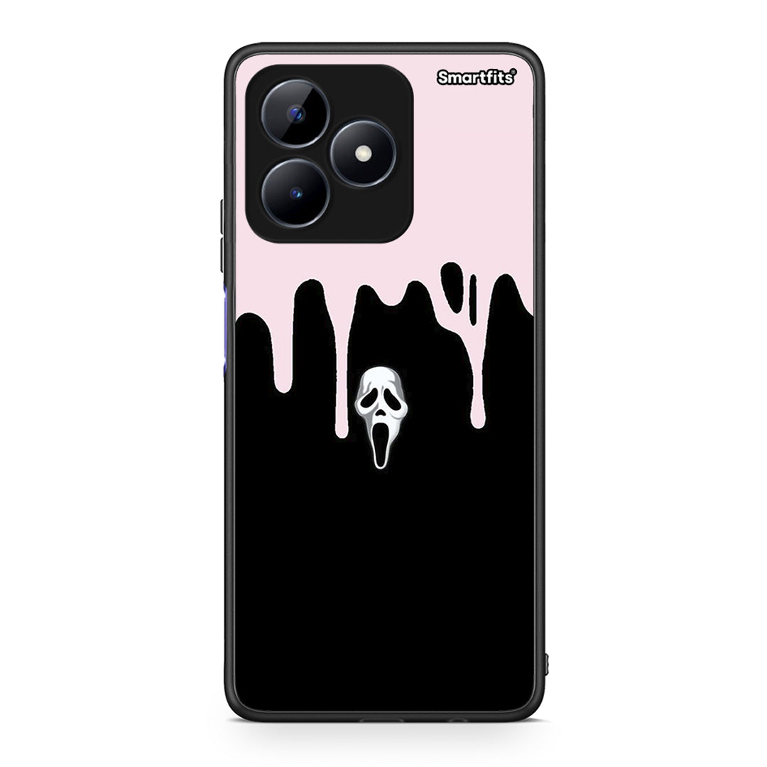 Realme Note 50 Melting Halloween Mask Θήκη από τη Smartfits με σχέδιο στο πίσω μέρος και μαύρο περίβλημα | Smartphone case with colorful back and black bezels by Smartfits