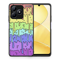 Thumbnail for Θήκη Realme Note 50 Melting Rainbow από τη Smartfits με σχέδιο στο πίσω μέρος και μαύρο περίβλημα | Realme Note 50 Melting Rainbow case with colorful back and black bezels