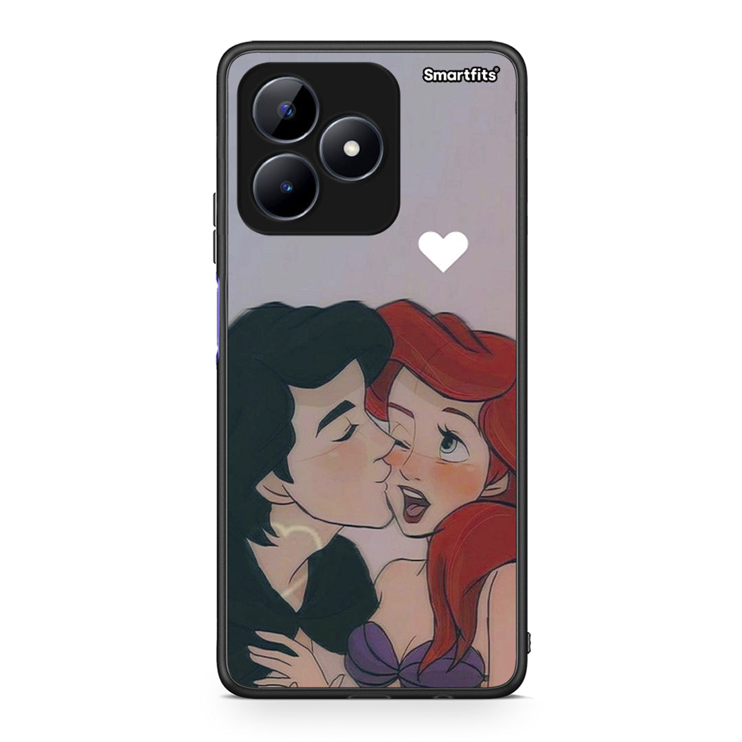 Realme C51 Mermaid Love Θήκη Αγίου Βαλεντίνου από τη Smartfits με σχέδιο στο πίσω μέρος και μαύρο περίβλημα | Smartphone case with colorful back and black bezels by Smartfits