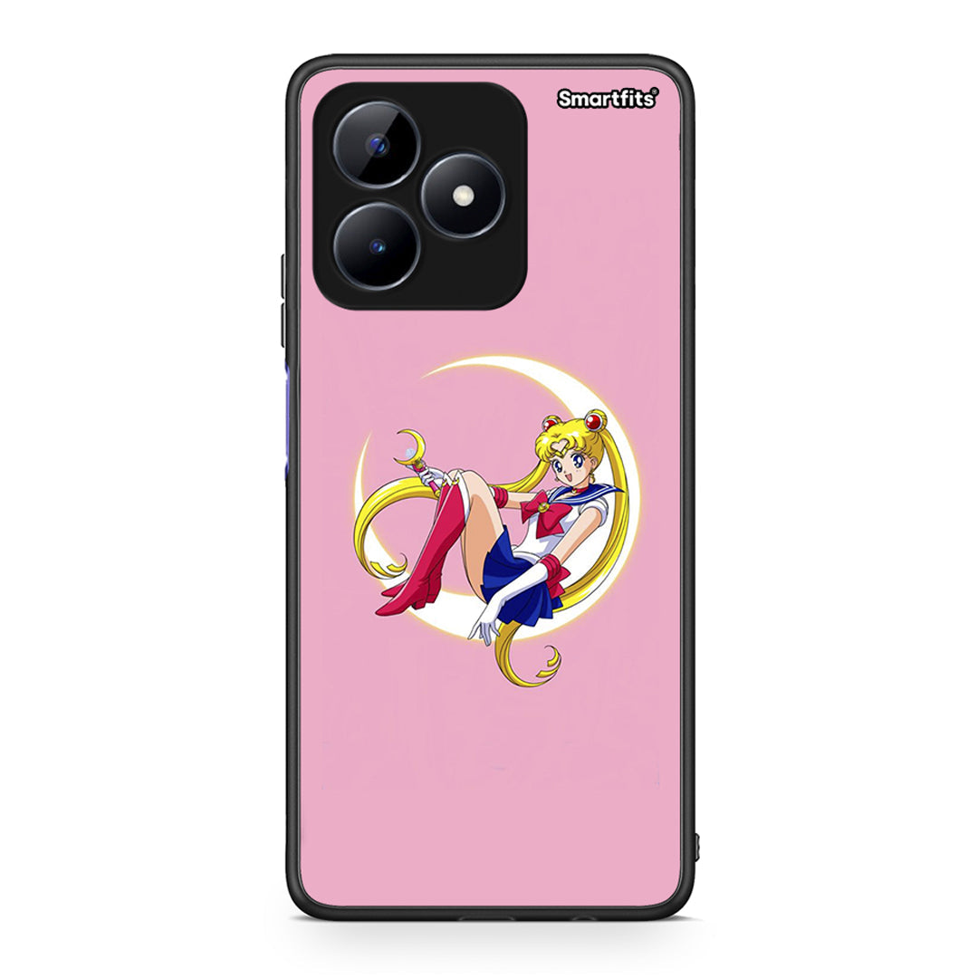 Realme Note 50 Moon Girl θήκη από τη Smartfits με σχέδιο στο πίσω μέρος και μαύρο περίβλημα | Smartphone case with colorful back and black bezels by Smartfits