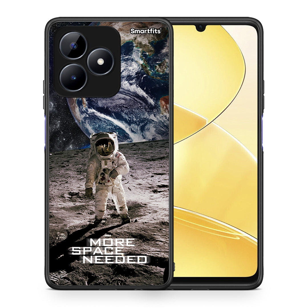 Θήκη Realme C51 More Space από τη Smartfits με σχέδιο στο πίσω μέρος και μαύρο περίβλημα | Realme C51 More Space case with colorful back and black bezels