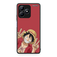 Thumbnail for Realme Note 50 Pirate Luffy Θήκη από τη Smartfits με σχέδιο στο πίσω μέρος και μαύρο περίβλημα | Smartphone case with colorful back and black bezels by Smartfits