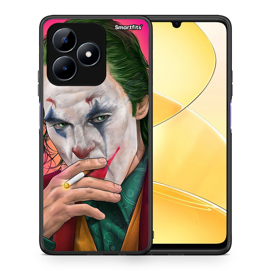 Θήκη Realme Note 50 JokesOnU PopArt από τη Smartfits με σχέδιο στο πίσω μέρος και μαύρο περίβλημα | Realme Note 50 JokesOnU PopArt case with colorful back and black bezels