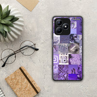 Thumbnail for Purple Aesthetic Collage - Realme C51 θήκη