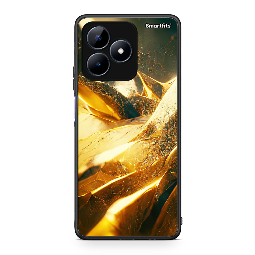 Realme C51 Real Gold θήκη από τη Smartfits με σχέδιο στο πίσω μέρος και μαύρο περίβλημα | Smartphone case with colorful back and black bezels by Smartfits