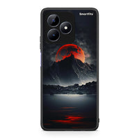 Thumbnail for Realme C51 Red Full Moon θήκη από τη Smartfits με σχέδιο στο πίσω μέρος και μαύρο περίβλημα | Smartphone case with colorful back and black bezels by Smartfits