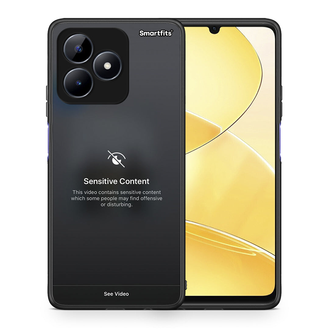 Θήκη Realme Note 50 Sensitive Content από τη Smartfits με σχέδιο στο πίσω μέρος και μαύρο περίβλημα | Realme Note 50 Sensitive Content case with colorful back and black bezels