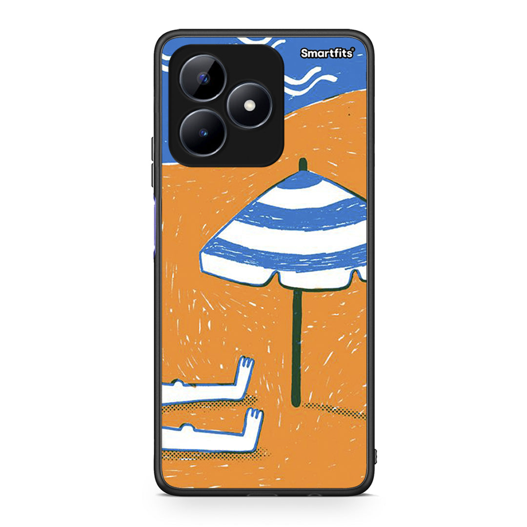 Realme C51 Summering Θήκη από τη Smartfits με σχέδιο στο πίσω μέρος και μαύρο περίβλημα | Smartphone case with colorful back and black bezels by Smartfits