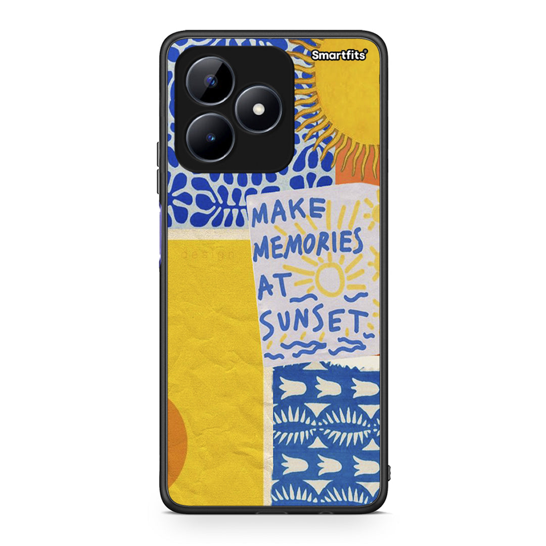 Realme Note 50 Sunset Memories Θήκη από τη Smartfits με σχέδιο στο πίσω μέρος και μαύρο περίβλημα | Smartphone case with colorful back and black bezels by Smartfits