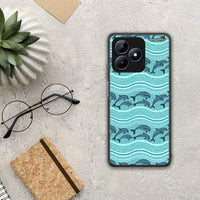 Thumbnail for Swimming Dolphins - Realme Note 50 θήκη