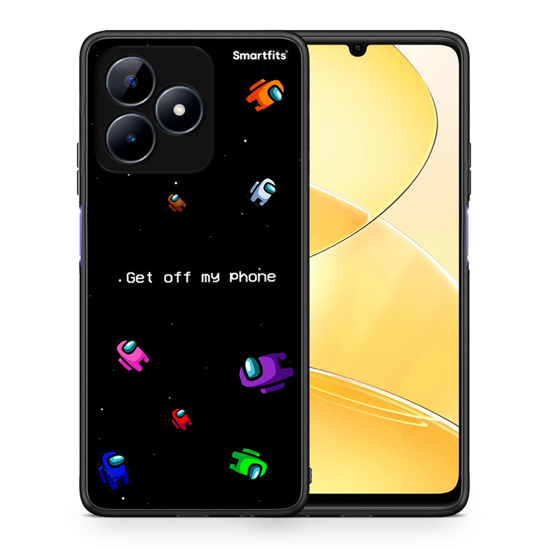 Θήκη Realme Note 50 AFK Text από τη Smartfits με σχέδιο στο πίσω μέρος και μαύρο περίβλημα | Realme Note 50 AFK Text case with colorful back and black bezels