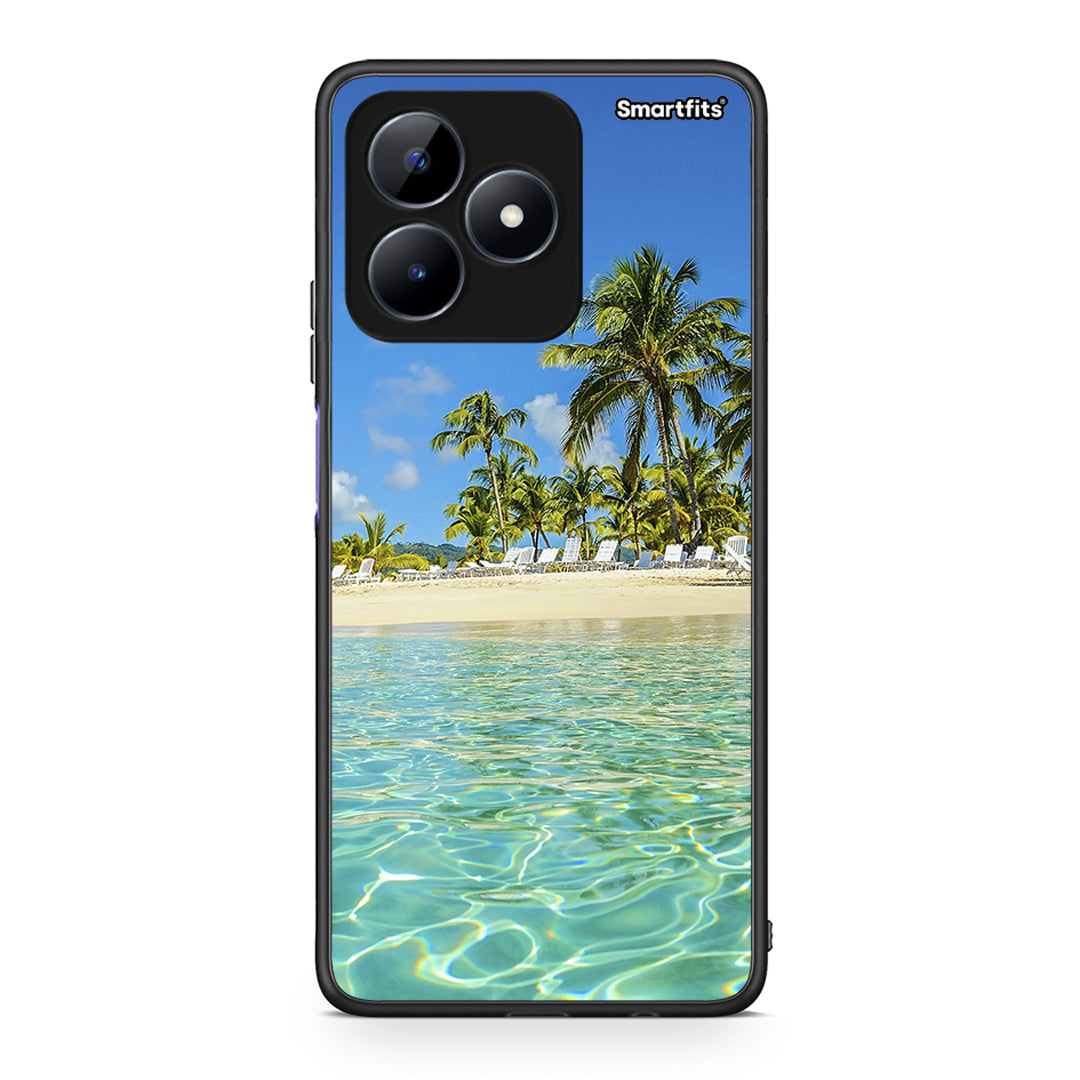 Realme Note 50 Tropical Vibes Θήκη από τη Smartfits με σχέδιο στο πίσω μέρος και μαύρο περίβλημα | Smartphone case with colorful back and black bezels by Smartfits