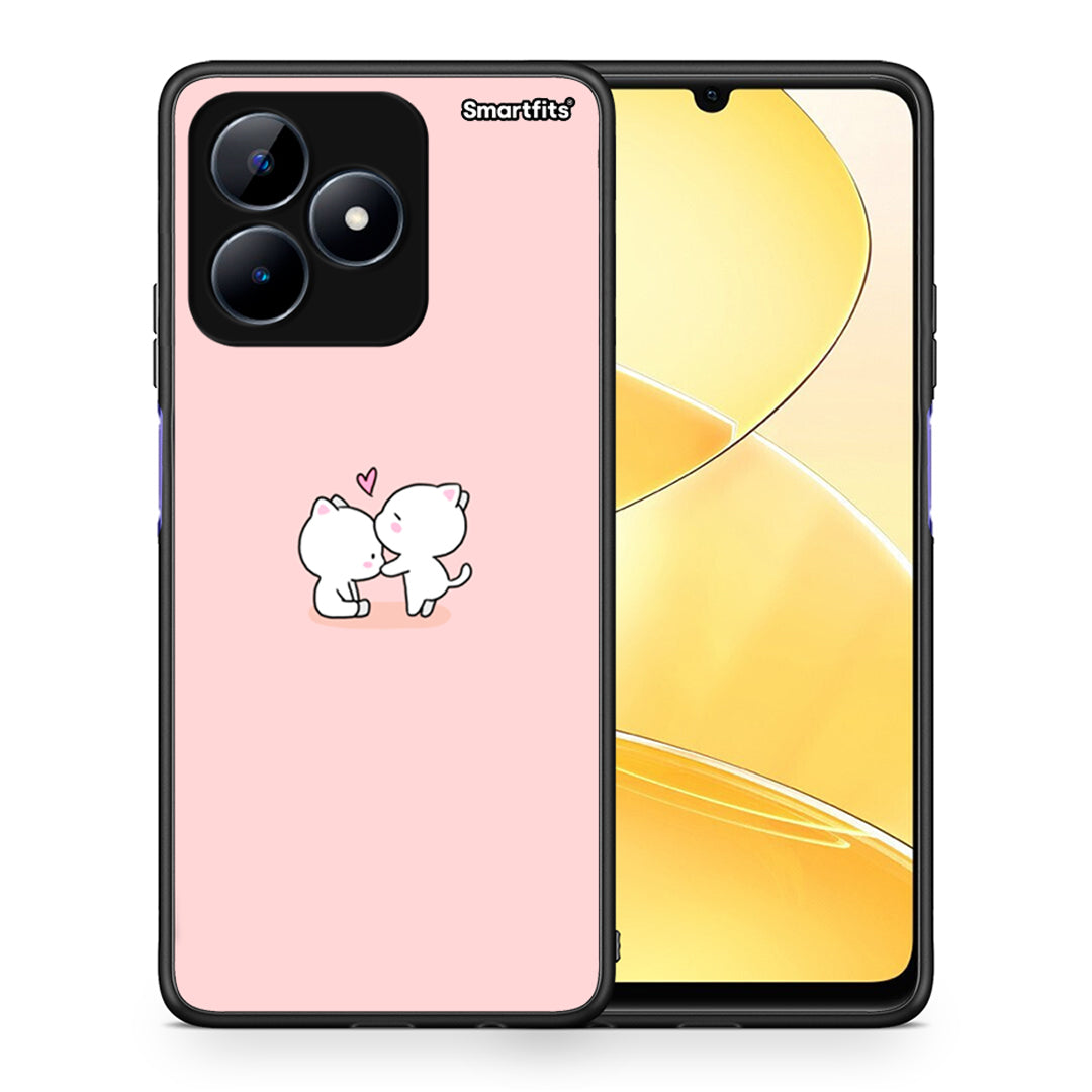 Θήκη Realme Note 50 Love Valentine από τη Smartfits με σχέδιο στο πίσω μέρος και μαύρο περίβλημα | Realme Note 50 Love Valentine case with colorful back and black bezels